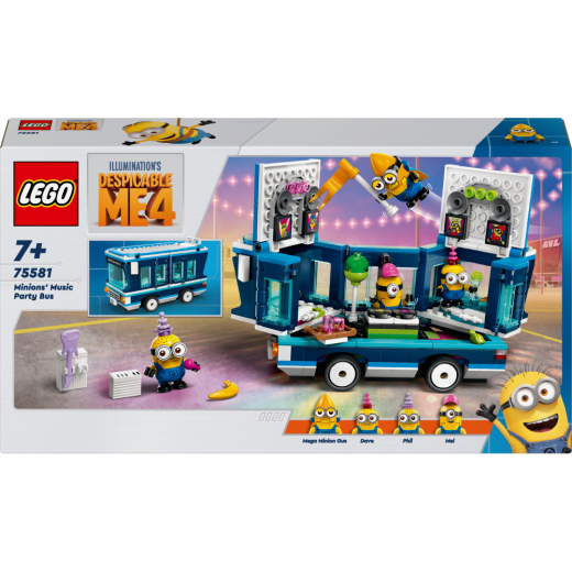 LEGO - Minionernas musikpartybuss i gruppen LEKSAKER / LEGO hos Spelexperten (75581)