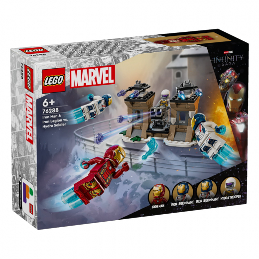 LEGO Marvel - Iron Man & Iron Legion mot Hydrasoldat i gruppen LEKSAKER / LEGO / LEGO Marvel hos Spelexperten (76288)