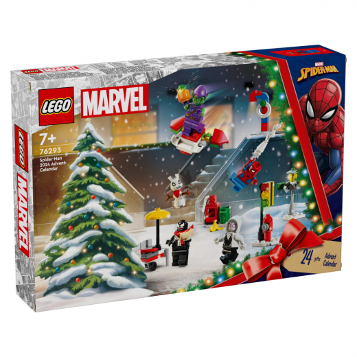 Spider-Man 2024 adventskalender i gruppen LEKSAKER / LEGO / LEGO adventskalender hos Spelexperten (76293)