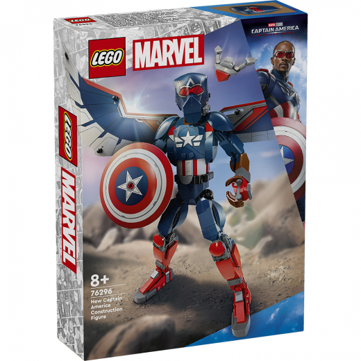 LEGO Marvel - Nya Captain America byggfigur i gruppen LEKSAKER / LEGO / LEGO Marvel hos Spelexperten (76296)