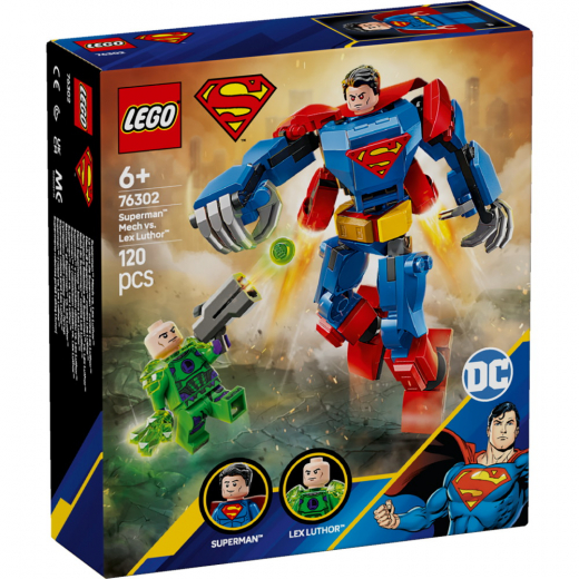 LEGO Super Heroes DC - Supermans robot mot Lex Luthor i gruppen LEKSAKER / LEGO / LEGO Super Heroes DC hos Spelexperten (76302)