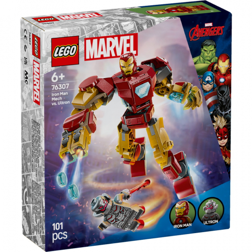 LEGO Marvel - Iron Mans robot mot Ultron i gruppen LEKSAKER / LEGO / LEGO Marvel hos Spelexperten (76307)