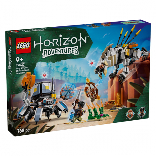 LEGO Horizon - Aloy och Varl mot Sköldkryp och Sågtand i gruppen LEKSAKER / LEGO hos Spelexperten (77037)