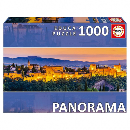 Educa Pussel: Alhambra, Granada - Panorama 1000 Bitar i gruppen PUSSEL / 1000 bitar hos Spelexperten (80-19576)