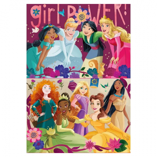 Educa Pussel: Disney Princess 2x48 Bitar i gruppen PUSSEL / Educa hos Spelexperten (80-19675)