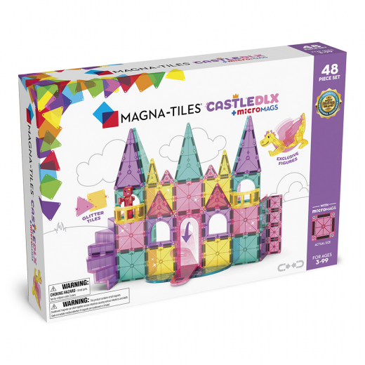 Magna-Tiles - Castle Deluxe - 48 Delar i gruppen LEKSAKER / Byggklossar / Magna-Tiles hos Spelexperten (90291)