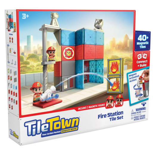 Tile Town Brandstation i gruppen LEKSAKER / Figurer och lekset hos Spelexperten (90305)