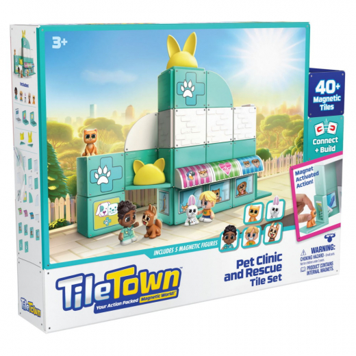 Tile Town Djurklinik i gruppen LEKSAKER / Figurer och lekset hos Spelexperten (90306)