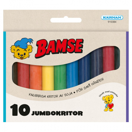 Bamse Jumbokritor i gruppen LEKSAKER / Skapa & måla / Skriva och Rita / Pennor & Kritor hos Spelexperten (910384)