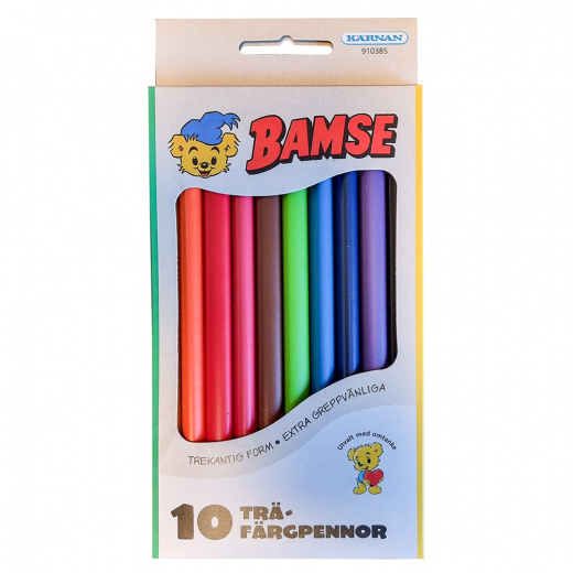 Bamse Färgpennor 10 st i gruppen LEKSAKER / Skapa & måla hos Spelexperten (910385)