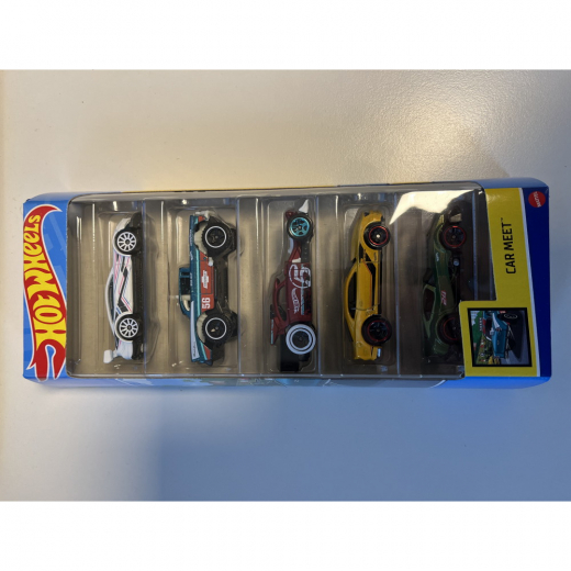 Hot Wheels 5-pack bilar - Car Meet i gruppen LEKSAKER / Leksaksfordon / Hot Wheels hos Spelexperten (965-0138A)