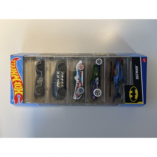 Hot Wheels 5-pack bilar - Batman i gruppen LEKSAKER / Leksaksfordon / Hot Wheels hos Spelexperten (965-0138A)