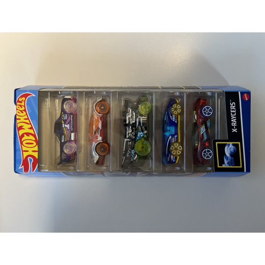 Hot Wheels 5-pack bilar - X-Raycers i gruppen LEKSAKER / Leksaksfordon / Hot Wheels hos Spelexperten (965-0138B)