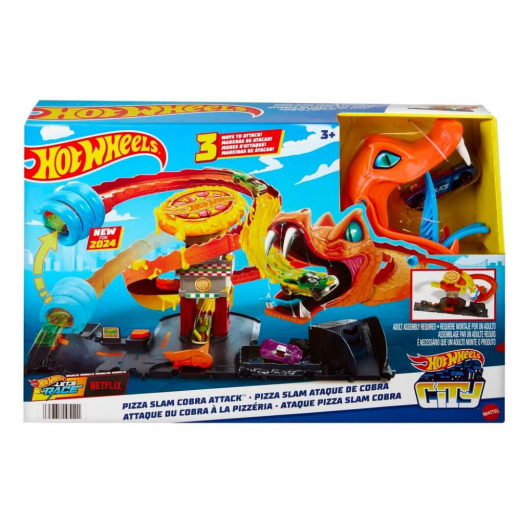 Hot Wheels - Pizza Slam Cobra Attack i gruppen LEKSAKER / Leksaksfordon / Hot Wheels hos Spelexperten (965-2477)