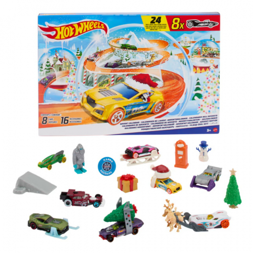 Hot Wheels Adventskalender i gruppen Varumärken / Adventskalendrar hos Spelexperten (965-9024)