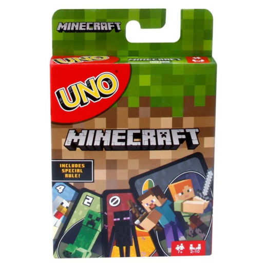 UNO Minecraft (Swe) i gruppen SÄLLSKAPSSPEL / Spelserier / UNO hos Spelexperten (967-1174)