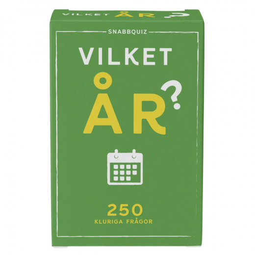 SnabbQuiz: Vilket år? i gruppen SÄLLSKAPSSPEL / Resespel hos Spelexperten (9789189766211)