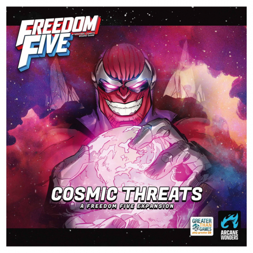 Freedom Five: Cosmic Threats (Exp.) i gruppen SÄLLSKAPSSPEL / Expansioner hos Spelexperten (AWGDTE15FFCT)