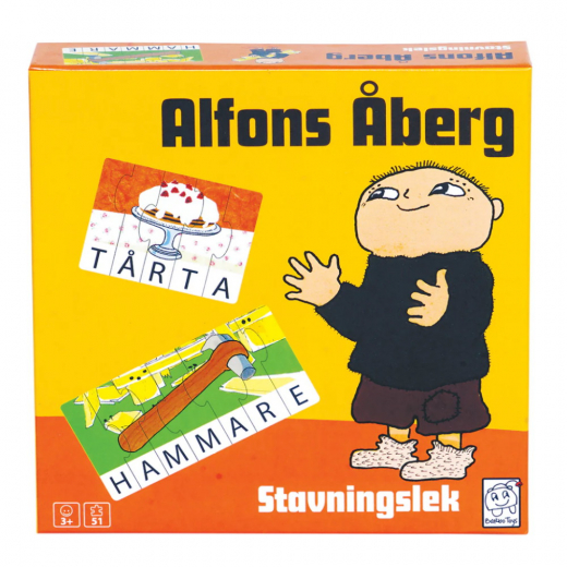 Alfons Åberg: Stavningslek i gruppen SÄLLSKAPSSPEL / Barnspel hos Spelexperten (B-7821)