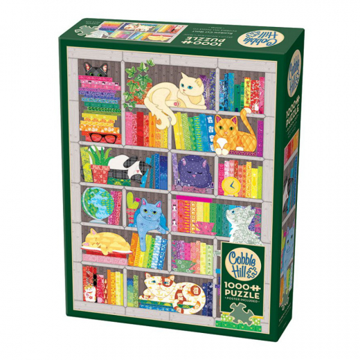 Cobble Hill Pussel - Rainbow Cat Quilt 1000 Bitar i gruppen PUSSEL / 1000 bitar hos Spelexperten (CH40046)