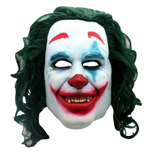 Latex Clown Mask Supergreen i gruppen LEKSAKER / Maskerad / Masker hos Spelexperten (CLO-SGR)