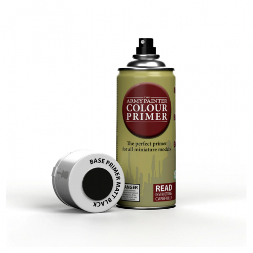 Army Painter: Colour Primer Spray - Matt Black i gruppen SÄLLSKAPSSPEL / Tillbehör / Övriga hos Spelexperten (CP3001)