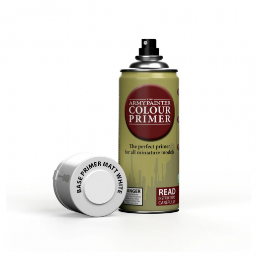 Army Painter: Colour Primer Spray - Matt White i gruppen SÄLLSKAPSSPEL / Tillbehör / Övriga hos Spelexperten (CP3002)