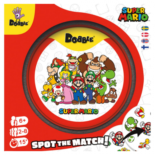 Dobble: Super Mario i gruppen SÄLLSKAPSSPEL / Kortspel hos Spelexperten (DOBSM07NOR)