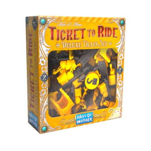 Ticket to Ride: 20th Anniversary Deluxe Train Set - Gul (Exp.) i gruppen SÄLLSKAPSSPEL / Spelserier / Ticket to Ride hos Spelexperten (DOWT2R20THDTS-YEL)