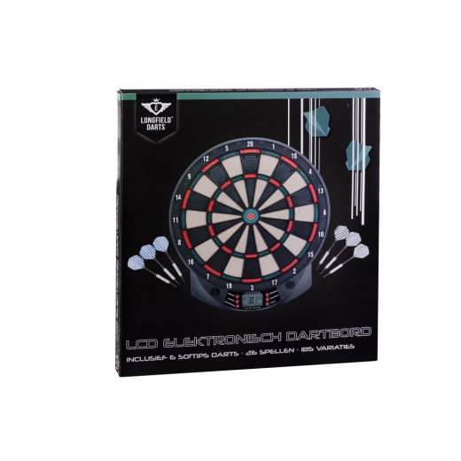 Longfield Electronic dartboard i gruppen SPELBORD / Dart / Tavlor / Elektroniska hos Spelexperten (E-066010)