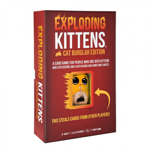 Exploding Kittens Cat Burglar Edition (Eng.) i gruppen SÄLLSKAPSSPEL / Spelserier / Exploding Kittens hos Spelexperten (EKGCB6)