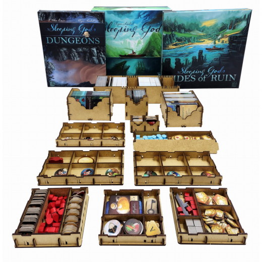 e-Raptor Insert - Sleeping Gods + Expansions i gruppen SÄLLSKAPSSPEL / Tillbehör / Inserts & Organizers hos Spelexperten (ERP6884)