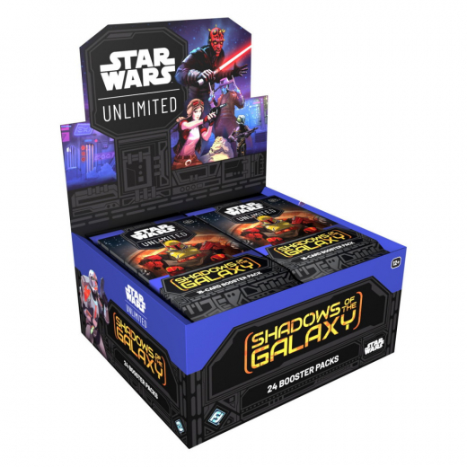 Star Wars: Unlimited - Shadows of the Galaxy Booster Display i gruppen SÄLLSKAPSSPEL / Kortspel hos Spelexperten (FSWH0201-DIS)