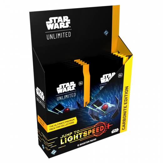 Star Wars: Unlimited - Jump to Lightspeed Carbonite Booster Display i gruppen SÄLLSKAPSSPEL / Kortspel hos Spelexperten (FSWH0405-DIS)