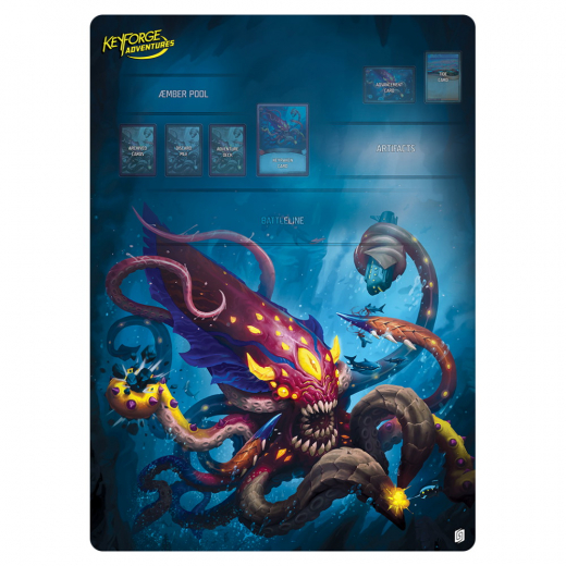 Playmat - KeyForge Adventures: Rise of the Keyraken i gruppen SÄLLSKAPSSPEL / Tillbehör / Övriga hos Spelexperten (GHGKFS32)