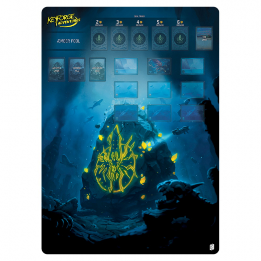 Playmat - KeyForge Adventures: Abyssal Conspiracy i gruppen SÄLLSKAPSSPEL / Tillbehör / Övriga hos Spelexperten (GHGKFS33)