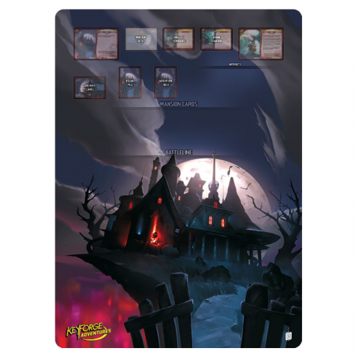 Playmat - KeyForge Adventures: Fall of The House Gormangeist i gruppen SÄLLSKAPSSPEL / Tillbehör / Övriga hos Spelexperten (GHGKFS42)