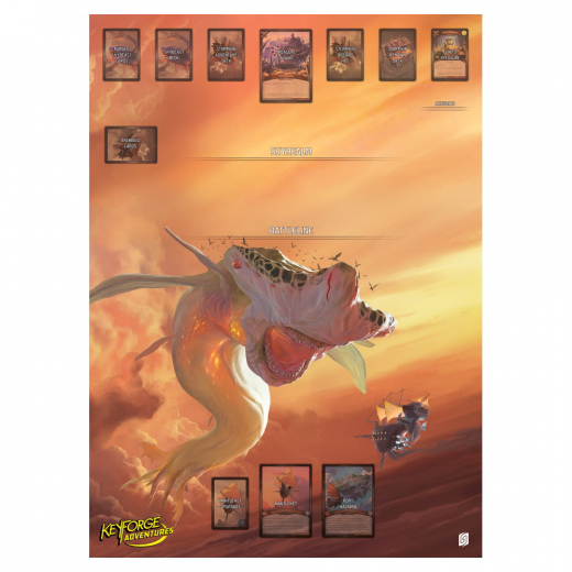 Playmat - KeyForge Adventures: The Great Hunt i gruppen SÄLLSKAPSSPEL / Tillbehör / Övriga hos Spelexperten (GHGKFS58)