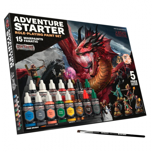 Army Painter: Gamemaster - Adventure Starter Role-playing Paint Set i gruppen SÄLLSKAPSSPEL / Tillbehör / Övriga hos Spelexperten (GM1008)