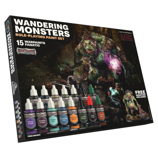 Army Painter: Gamemaster - Wandering Monsters Role-playing Paint Set i gruppen SÄLLSKAPSSPEL / Tillbehör / Övriga hos Spelexperten (GM1009)