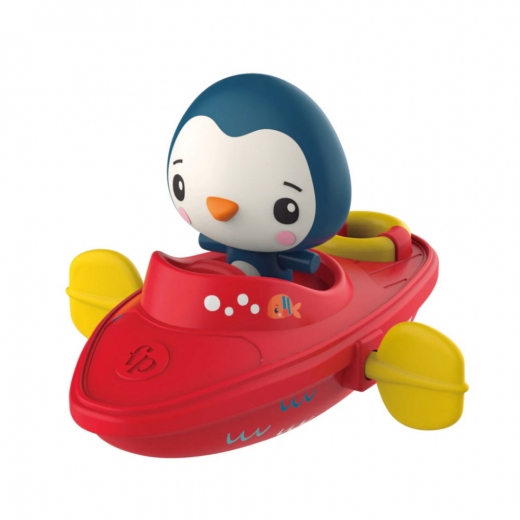 Fisher Price Uppvridbar Båt, Penguin i gruppen LEKSAKER / Barn & baby / Bada hos Spelexperten (GMBT003C)