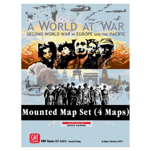 A World At War: Mounted Maps i gruppen SÄLLSKAPSSPEL / Tillbehör / Övriga hos Spelexperten (GMT2422)