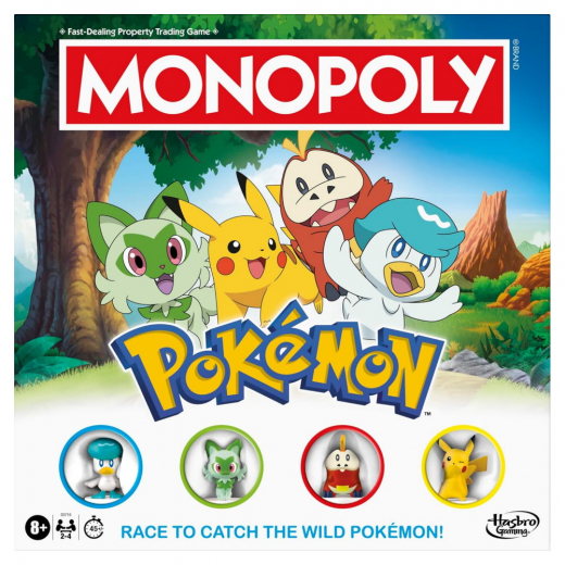 Monopoly Pokémon (Swe) i gruppen SÄLLSKAPSSPEL / Spelserier / Monopol hos Spelexperten (HABG7161681)