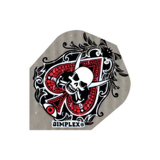 Harrows Flights - Spades Skull Dimplex i gruppen SPELBORD / Dart / Tillbehör hos Spelexperten (HF4008)