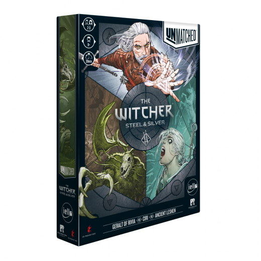 Unmatched: The Witcher - Steel & Silver i gruppen SÄLLSKAPSSPEL / Strategispel hos Spelexperten (IEL0389)