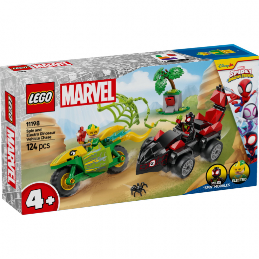 LEGO Marvel - Spins och Electros jakt med dinosauriefordon i gruppen LEKSAKER / LEGO / LEGO Marvel hos Spelexperten (L11198)