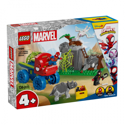 LEGO Marvel - Team Spideys räddning med Dino Crawler i gruppen LEKSAKER / LEGO / LEGO Marvel hos Spelexperten (L11199)