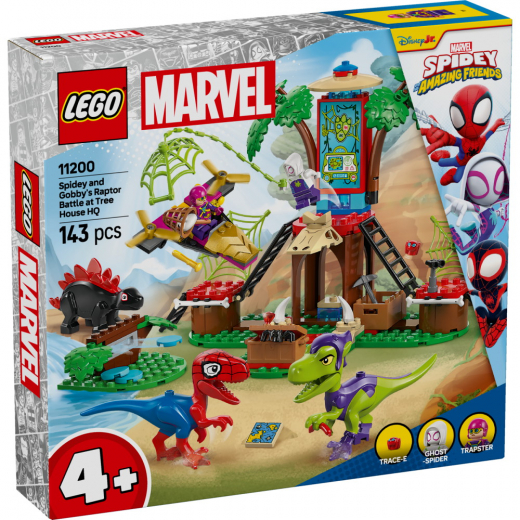 LEGO Marvel - Spideys och Gobbys raptorstrid vid trädkojan i gruppen LEKSAKER / LEGO / LEGO Marvel hos Spelexperten (L11200)