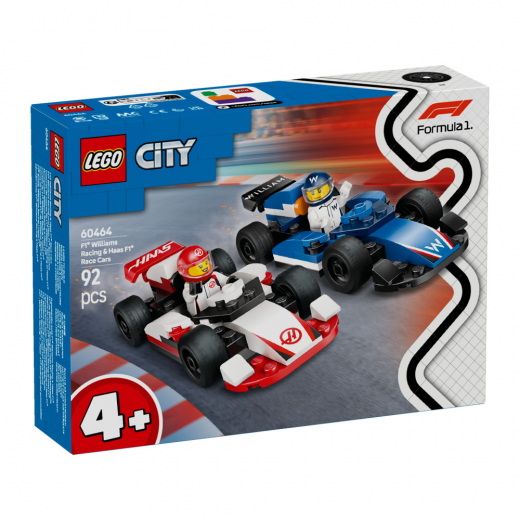 LEGO City - F1 Williams Racing & Haas F1 racerbilar i gruppen LEKSAKER / LEGO / LEGO City hos Spelexperten (L60464)