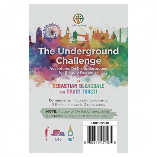 On the Underground: Challenge - London / Berlin (Exp.) i gruppen SÄLLSKAPSSPEL / Expansioner hos Spelexperten (LDR2222010)